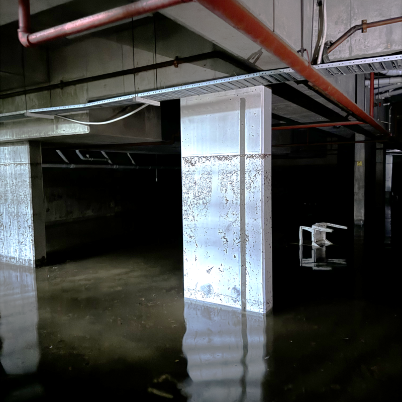 Flooded basement