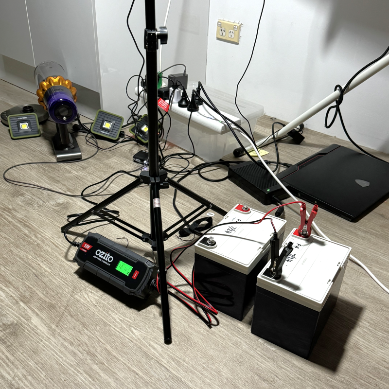Generator charging station