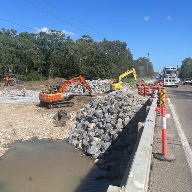 Bridge repair works