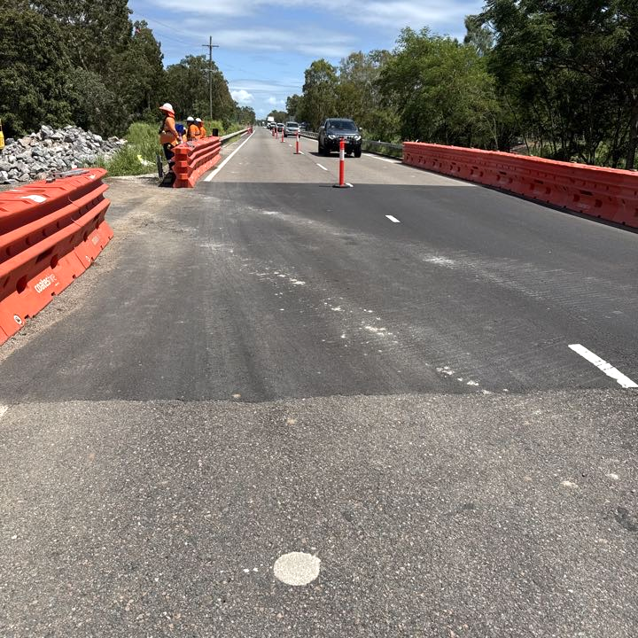 Repaired bridge