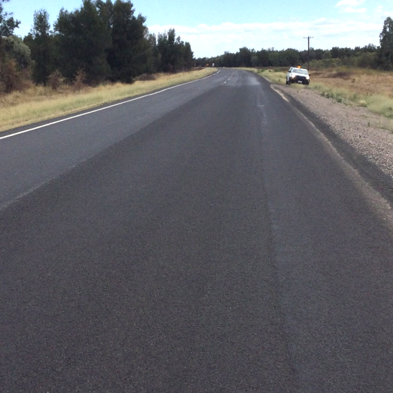 Completed roadworks