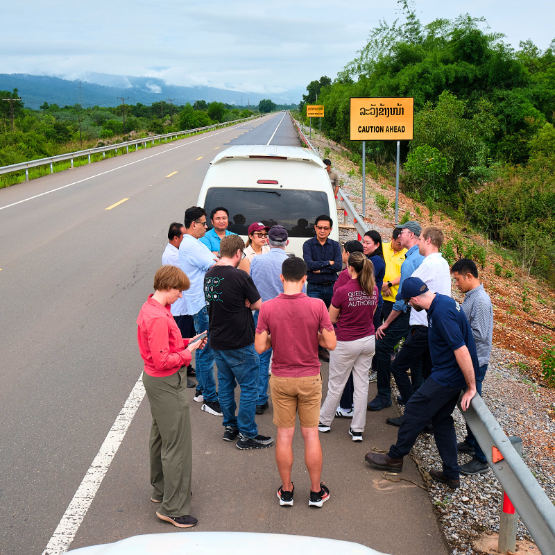 Site visits allowed Australian and Thai delegates to hear about local issues impacting disaster recovery.