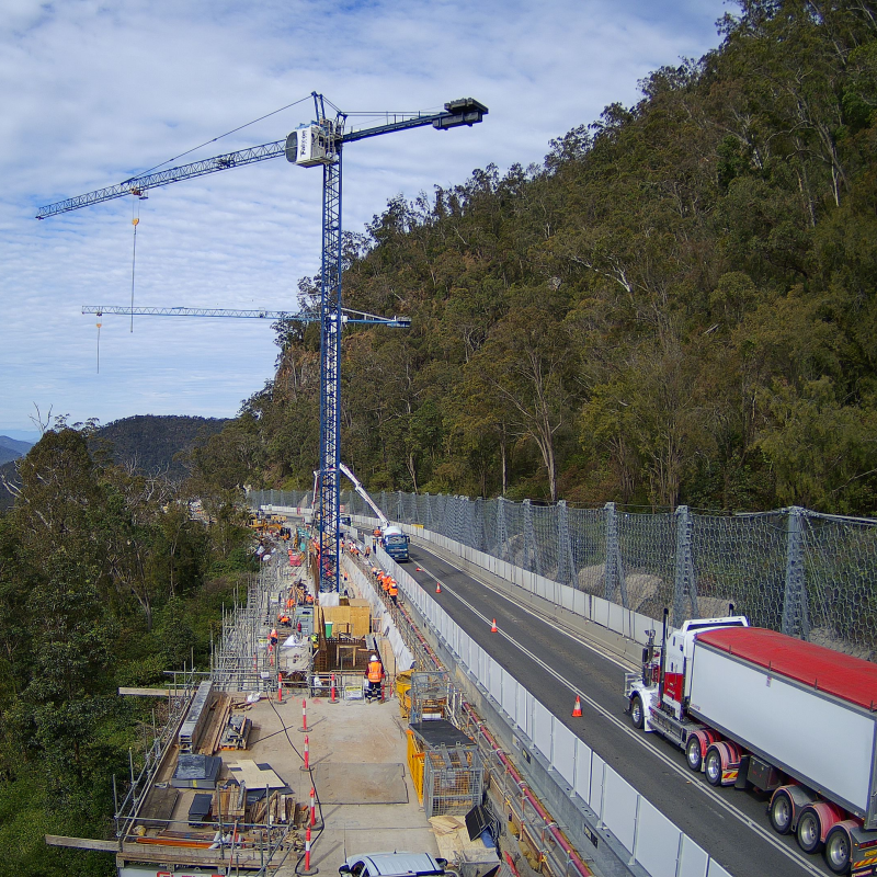 Tower cranes