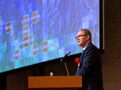 Brendan Moon presenting at conference