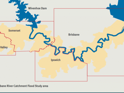 Brisbane River Catchment Flood Study area
