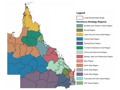 Regional Resilience Strategies map